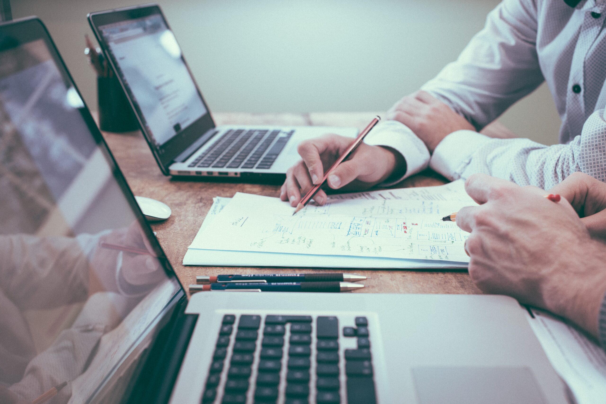 Employee at AfterLight sitting down to help a client with their estate planning